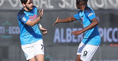 Spezia Napoli Le Pagelle Kvara E Osimhen I Gemelli Del Gol Politano