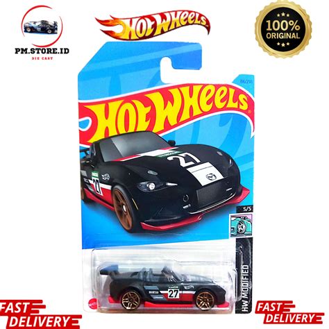 Jual Hot Wheels Mazda Mx Miata Hitam Shopee Indonesia
