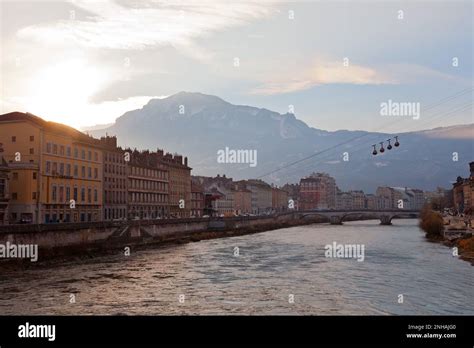 Old town of Grenoble, French Alps, France Stock Photo - Alamy