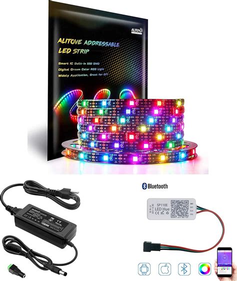 Alitove Ws B Tira De Luces Led Rgb De Direcci N Individual De