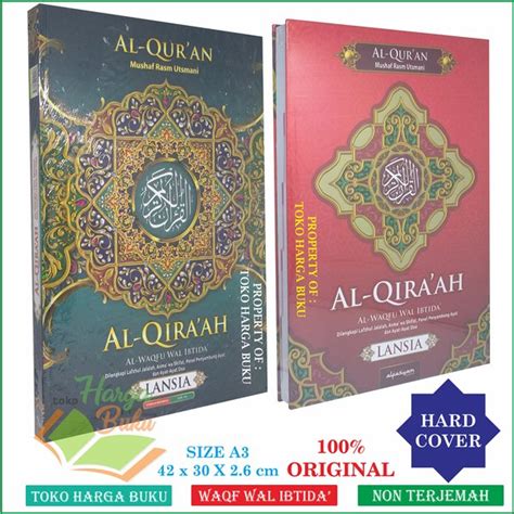 Jual Al Quran Al Qiraah A Hc Ukuran Jumbo Cocok Untuk Lansia Dan