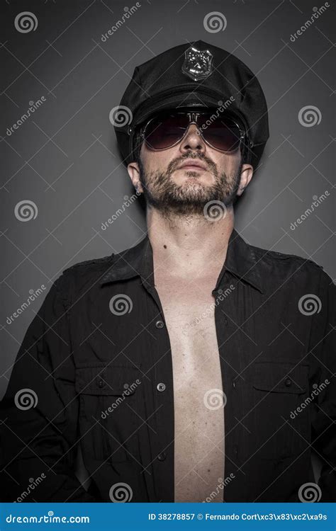 Gay Bello Poliziotto Polizia Sexy Immagine Stock Immagine Di Bicipite Uomo