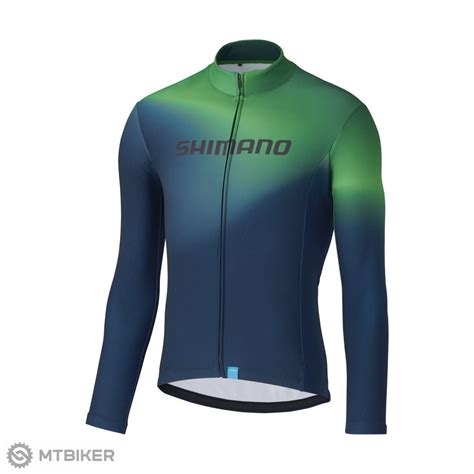 Shimano Team Long Dres Zelen Modr Mtbiker Shop