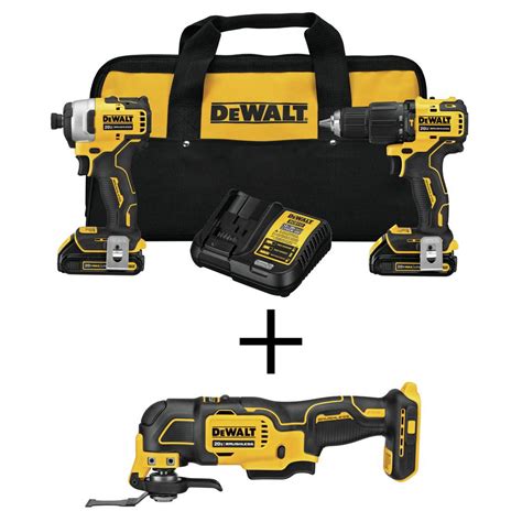 DEWALT ATOMIC 20-Volt MAX Li-Ion Cordless Hammer Drill/Impact Combo Kit ...