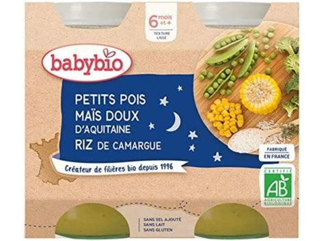 Babybio Pot Bonne Nuit Carotte Butternut Riz 2x200G Idyllemarket