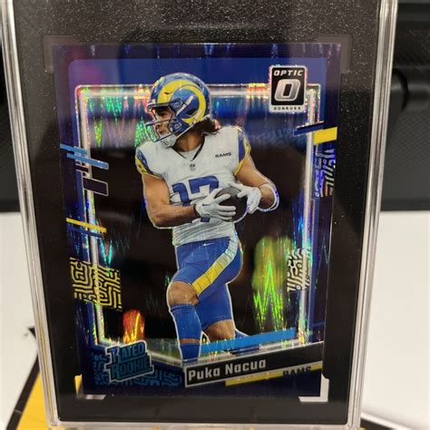 Donruss Optic Puka Nacua Purple Shock Prizm Rookie Rc Sgc