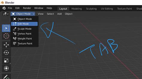 Blender How To Go To Edit Mode With Shortcut