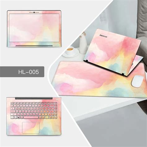 Laptop Sticker Mouse Pad Sets Skin For Dell Xps 15 9550 11 3162 17 5759 Xps 14z E6410 Vostro 15