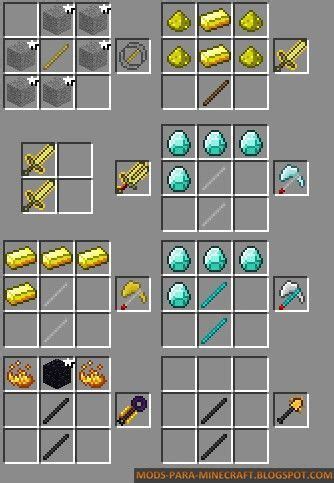 Minecraft Crafting Ideas Weapons