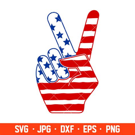 Peace Sign Svg, American Flag Peace Sign Svg, America Svg, Cricut ...