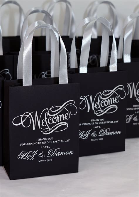 Elegant Wedding Welcome Bags For Favor For Guests Personalized Gift