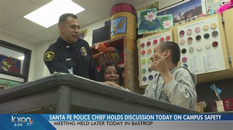 Santa Fe Police Chief Visits To Talk School Safety For Central Texas