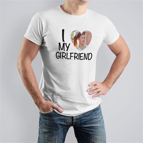 I Love My Girlfriend T Shirt For Men With Personalized Graphic