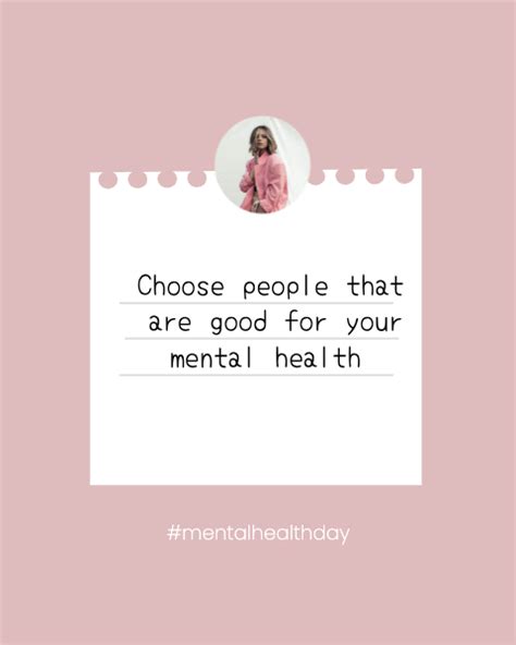 Mental Health Day Quote Instagram Portrait Post Design Templates