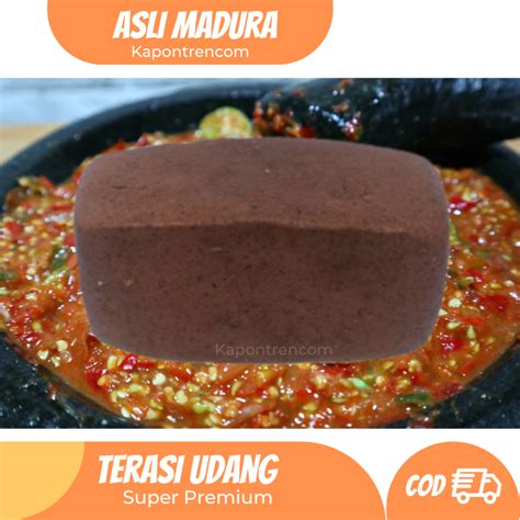 Jual Terasi Udang Super Asli Khas Madura Berat 1 Kg Cirebon Asli