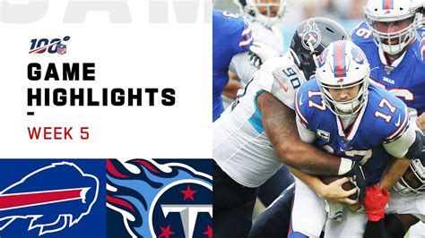 Bills Vs Titans Week Highlights Nfl Youtube