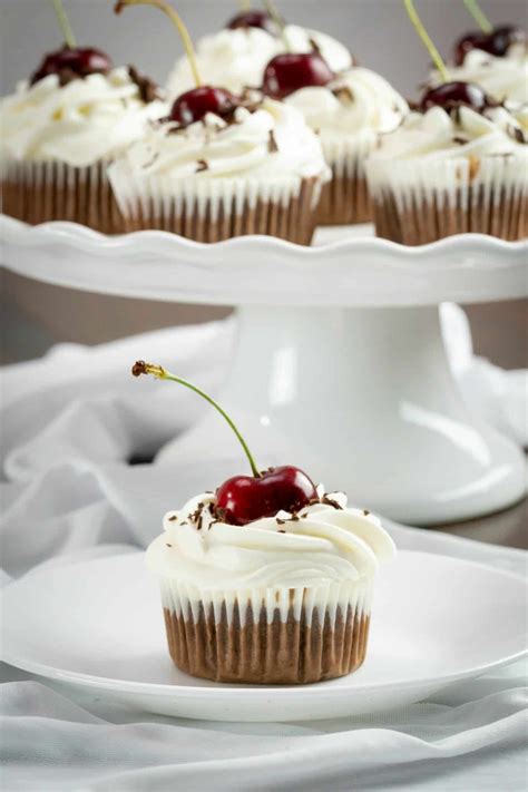 Easy Black Forest Cupcakes Recipe Mama Needs Cake