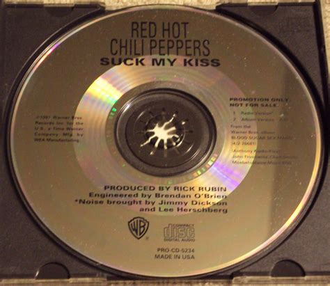 Red Hot Chili Peppers Suck My Kiss 2 Versions USA PROMO CD SINGLE