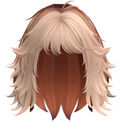 Short Messy Shaggy Wolfcut Ginger Blonde S Code Price Rblxtrade