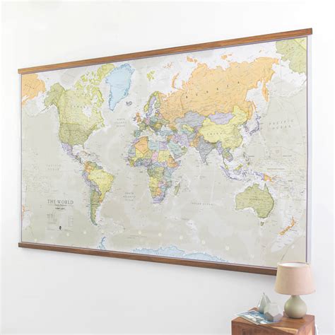 Buy Maps International Giant World Map - Classic Large World Map Poster ...