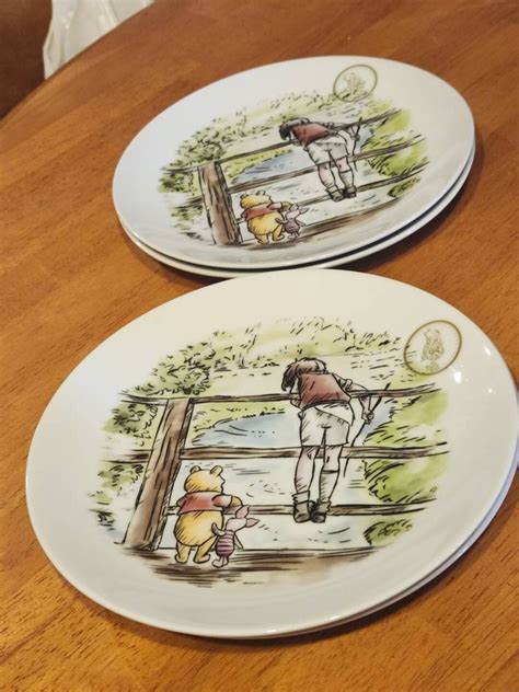 Disney Winnie The Pooh Th Exploring Classic Salad Plates Etsy