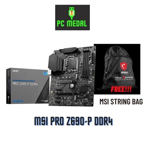 Msi Pro Z690 P Ddr4 Gaming Motherboard Lazada Ph