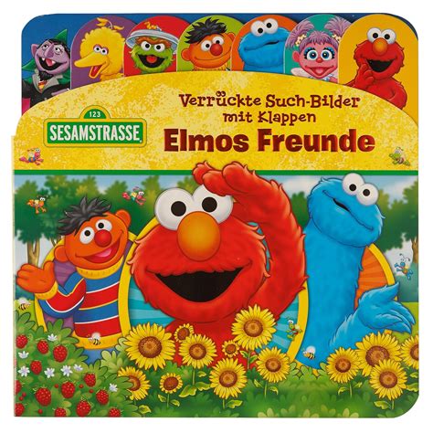 Sesamstra E Verr Ckte Such Bilder Mit Klappen Elmos Freunde