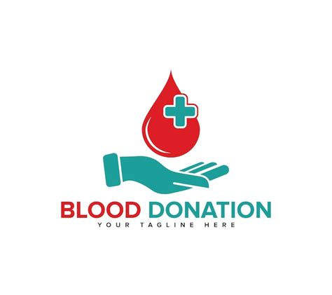 Premium Vector | Blood donation logo design on white background vector ...