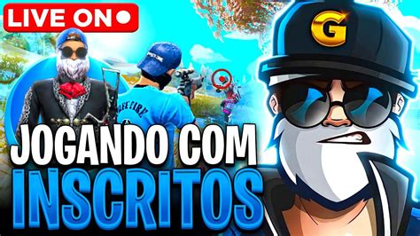 LIVE ONRUMO AO ELITE JOGANDO INSCRITOS FREE FIRE AO VIVO YouTube