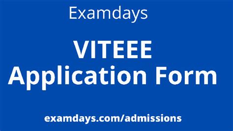 VITEEE Applications Form 2023 Exam Dates Eligibility Syllabus