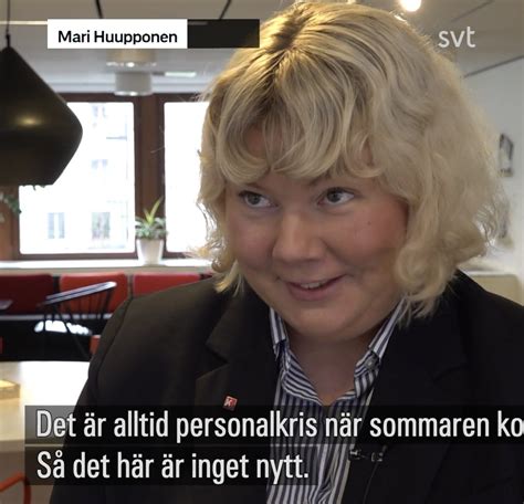 Mari Huupponen on Twitter Det är alltid personalkris när sommaren