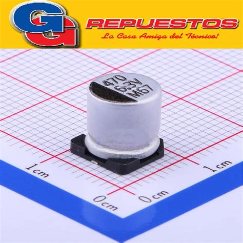 CAPACITOR ELECTROLITICO SMD 470uFX6 3V 6 3 X 7 7mm