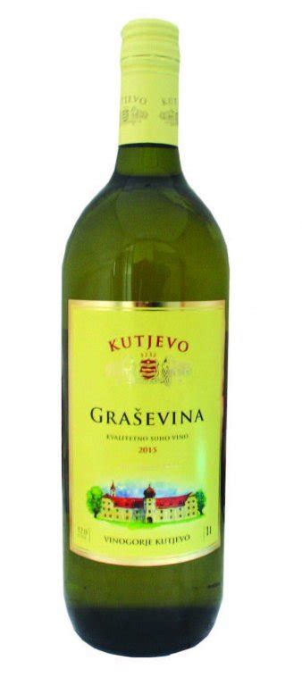 Vino bijelo kvalitetno Graševina Kutjevo 1 l Tommy Akcija