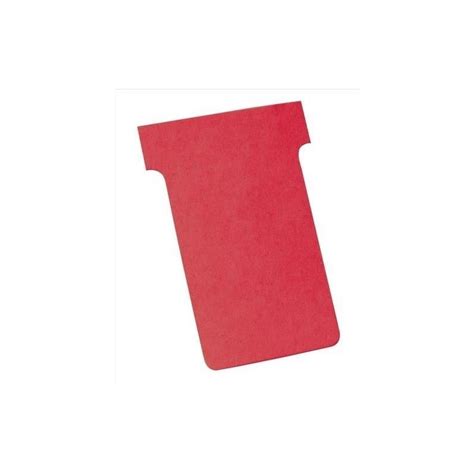 Stock Bureau NOBO Lot De 100 Fiches T Indice 2 Sous Blister Rouge