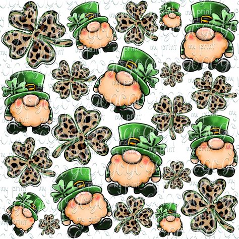 St Patricks Day Wallpaper Diy Tumblers Bow Design Digital Pattern