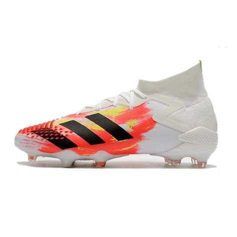 Crampon Nouveaux Adidas Predator Mutator 20 1 FG Blanc Noir Pop