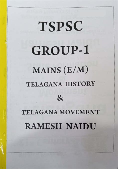 TSPSC GROUP 1 MAINS TELANGANA HISTORY TELANGANA MOVEMENT CLASS NOTES