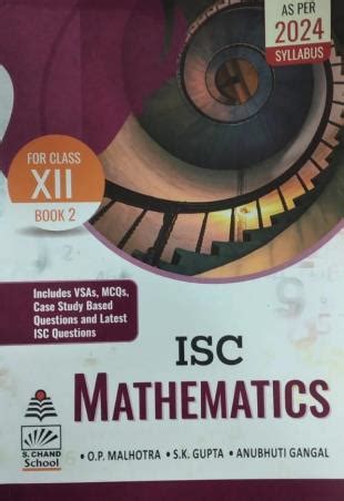 Buy Isc Mathematics Book Class As Per Syllabus Book Online