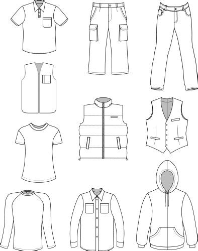 Clothing Outlines Vector Images Over 180000