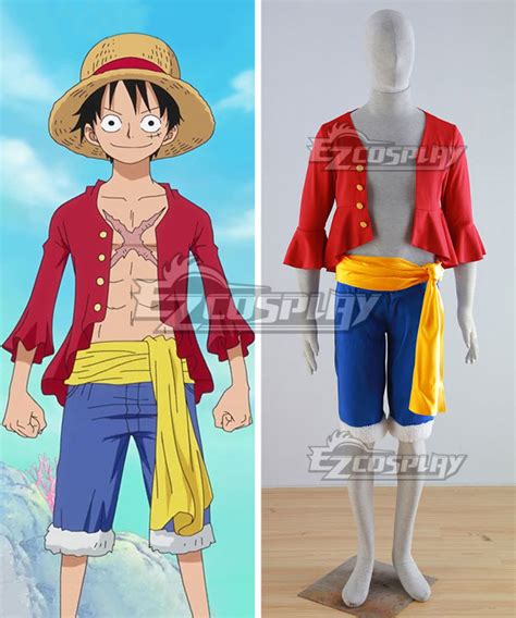 piece monkey  luffy red cosplay costume