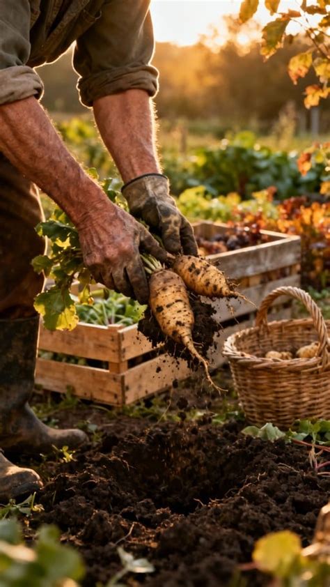 harvesting fresh produce image farmer harvest vegetables