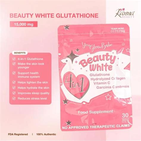 You Glow Babe Beauty White In Advance Whitening Capsules Glutathione Collagen Vitamin C
