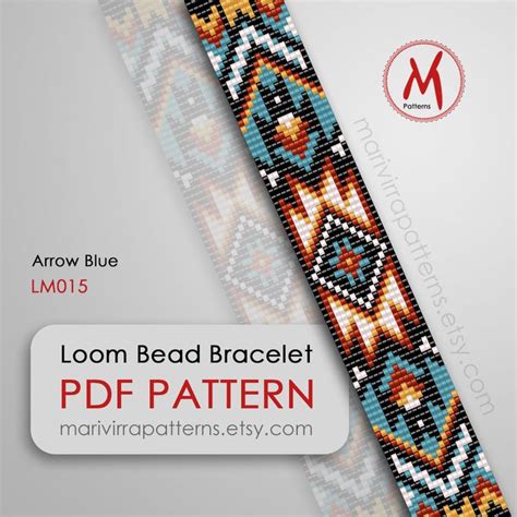 The Loom Bead Bracelet Pattern Is Shown