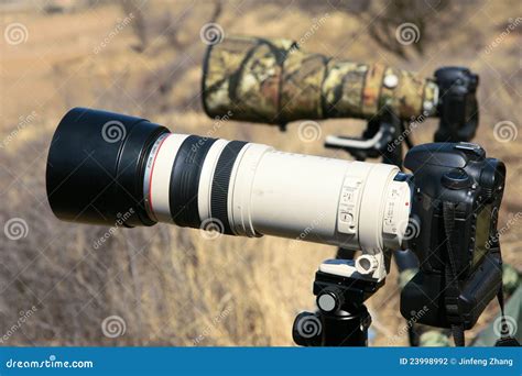 DSLR And Telephoto Lens Stock Photography - Image: 23998992