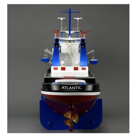 Maqueta Barco Navegable En Madera Y ABS Remolcador Atlantic