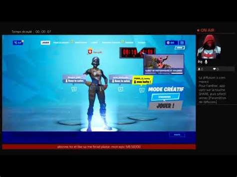 Live Fortnite Detante Game Abos J Offre Un Skin Au Abos Youtube