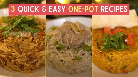 3 Easy One Pot Indian Lunchdinner Recipes Indian Veg Dinner Recipes