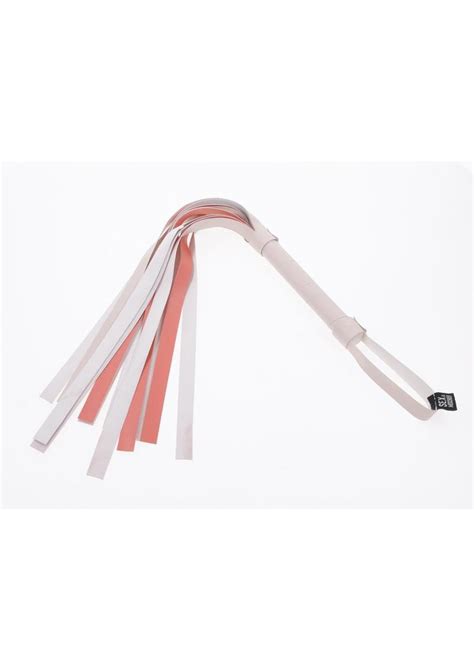 Sex And Mischief Peaches N Creame Stripe Flogger Ivory Orange Shop