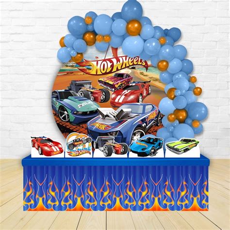 Kit Aniversario Painel Quadrado Display Hot Wheels Elo7