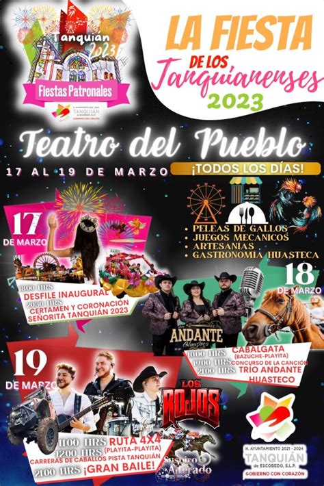 Feria Tanquián de Escobedo 2023 FERIAS Y CONCIERTOS EN MÉXICO